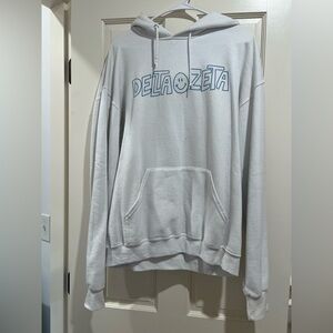 Delta Zeta white hoodie